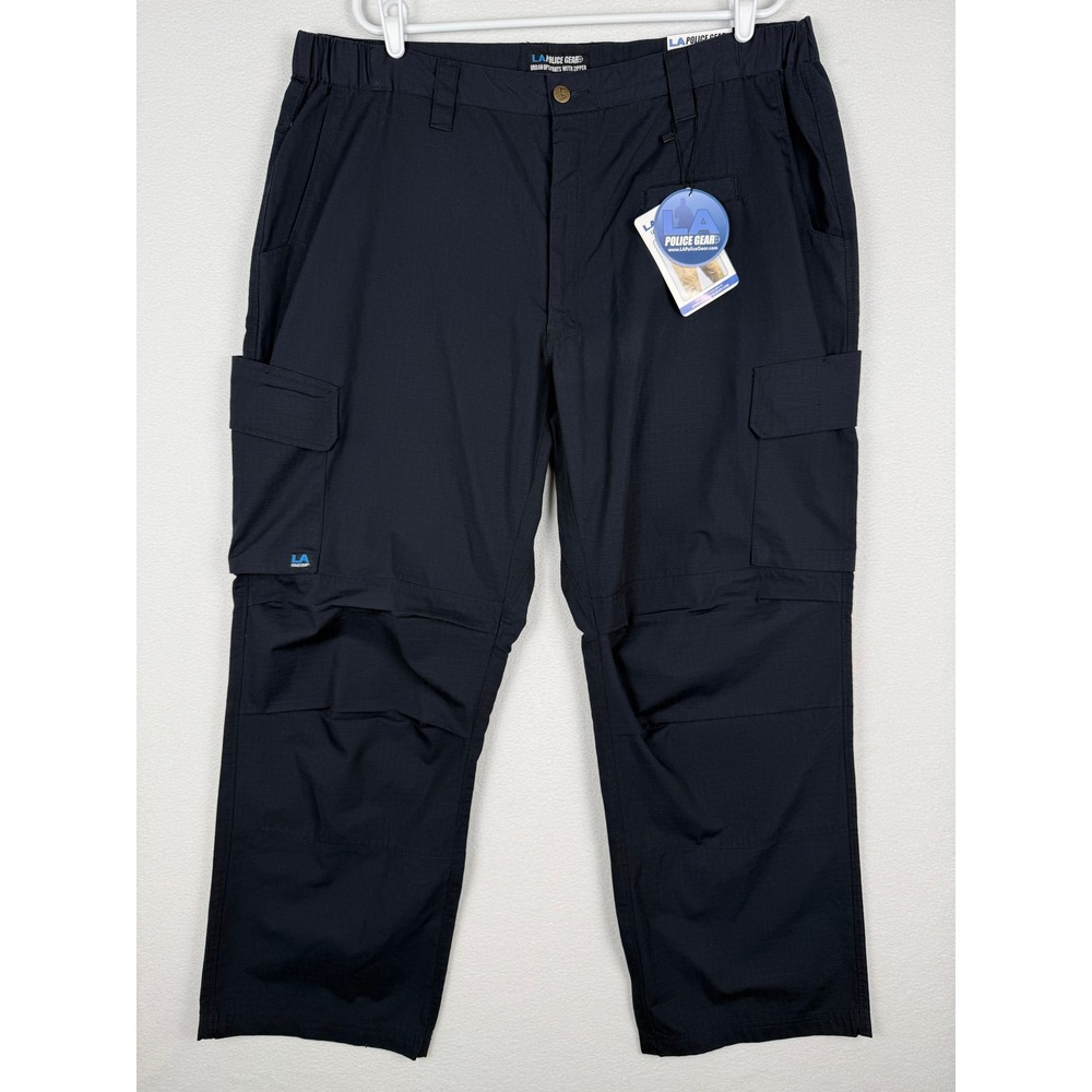 NEW LA Police Gear 42x30 Urban Ops Tactical Cargo Pants Navy Ripstop CCP1017